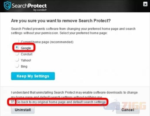 Como Remover Search Protect