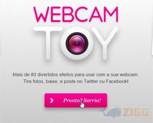 aplicar efeitos em fotos com webcam toy