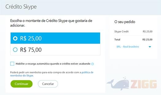 comprar credito skype