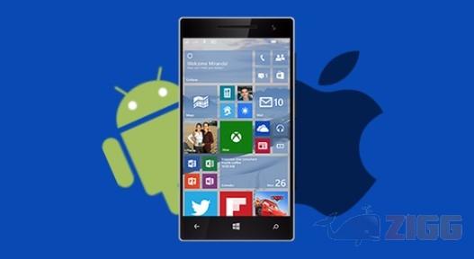Windows 10 poderá rodar apps de iOS e Android