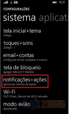 Notificações Windows Phone