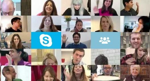 Criar grupos no skype