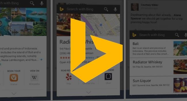 Bing Search puxa o tapete de Google Now no Android