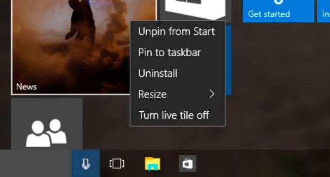 Nova Build do Windows 10 muda menus de contexto
