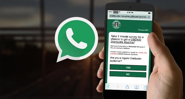 Novo Golpe no WhatsApp tenta captar informações de usuários