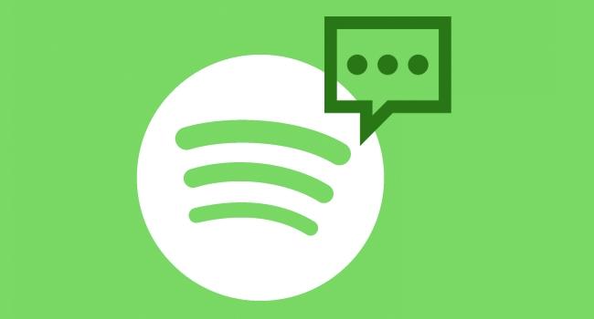 Envie mensagens para seus contatos no Spotify
