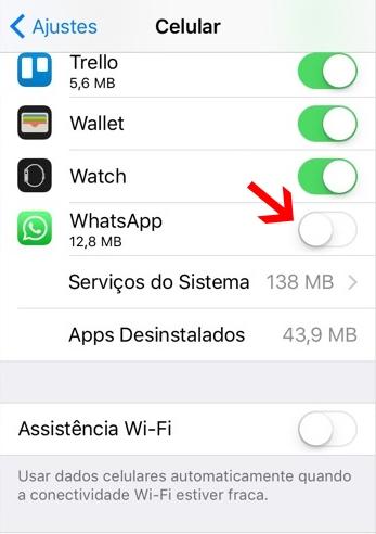 whatsapp offline ios