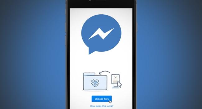 Como enviar arquivos do DropBox pelo Facebook Messenger