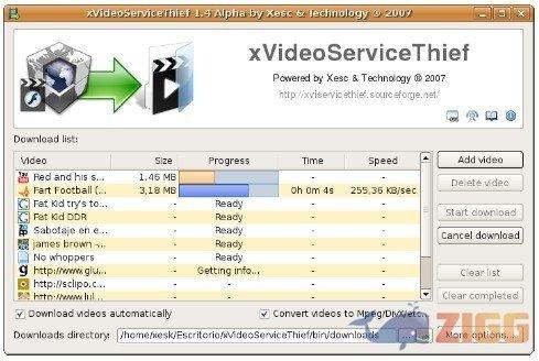 xVideoServiceThief para Linux