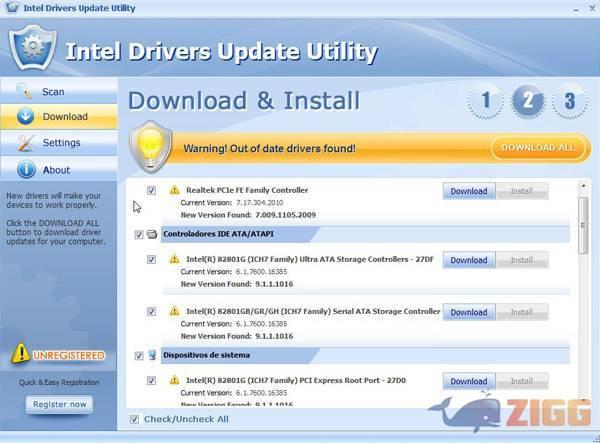 Intel drivers update utility