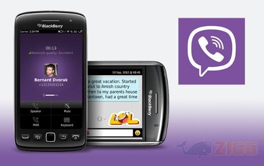Aplicativo Viber para BlackBerry