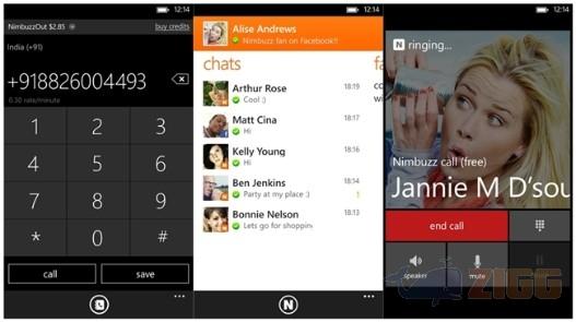 Nimbuzz Messenger para Windows Phone