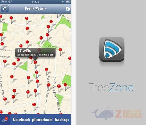 FreeZone para iphone