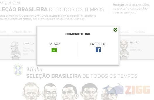 Minha Seleção Brasileira de Todos os Tempos para android