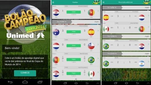 Bolão Campeão – Copa 2014 para android