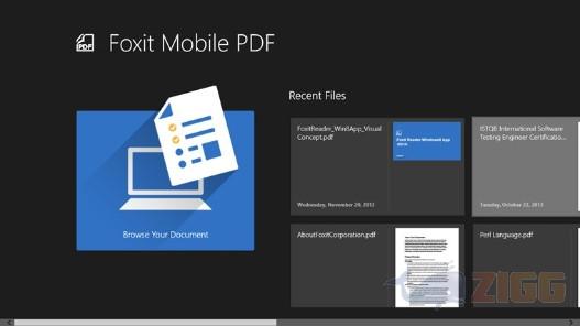 Foxit Mobile PDF para Windows 8