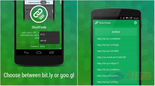 ShortPaste para Android