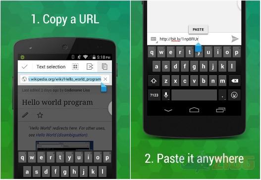 ShortPaste para Android
